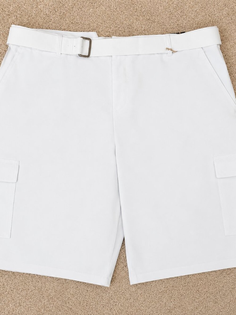 Red Iodine Men's Big & Tall White Cargo Short SZ 46